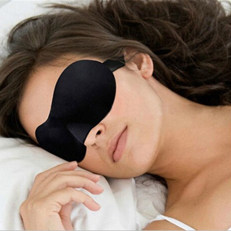 1Pc Reizen Zachte 3D Oogmasker Night Ontspannen Slaap Zacht Gewatteerde Shade Cover Slapen Blinddoek Cover Voor Vrouwen Mannen slapen Blinddoek