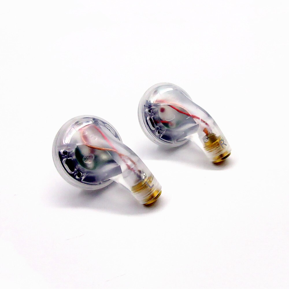 FENGRU DIY Tingo TC200 Pro Earbud Earphone HiFi Noise Cancelling EarBuds Flat Head earphone Pk Mx985 Hifi Bass Sound Earbuds: Clear No Cable