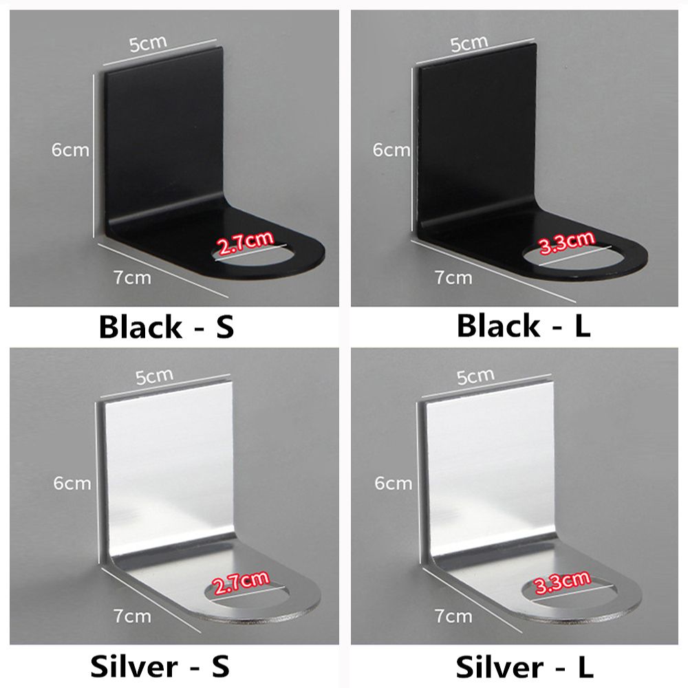 Soporte de pared para botella de jabón, gancho de Metal sin perforaciones, colgador de botellas de acero inoxidable, suministros de cocina sin huellas, , 1 unidad