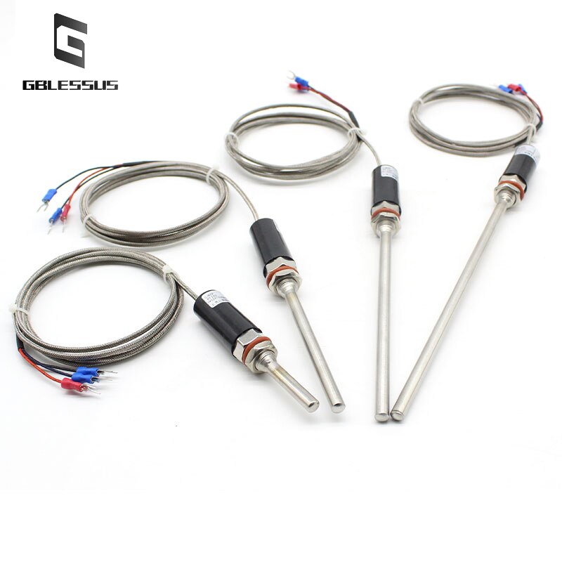 Barra de temperatura termopar tipo K/E, Sensor Pt100, platino, resistencia térmica, resistente al agua