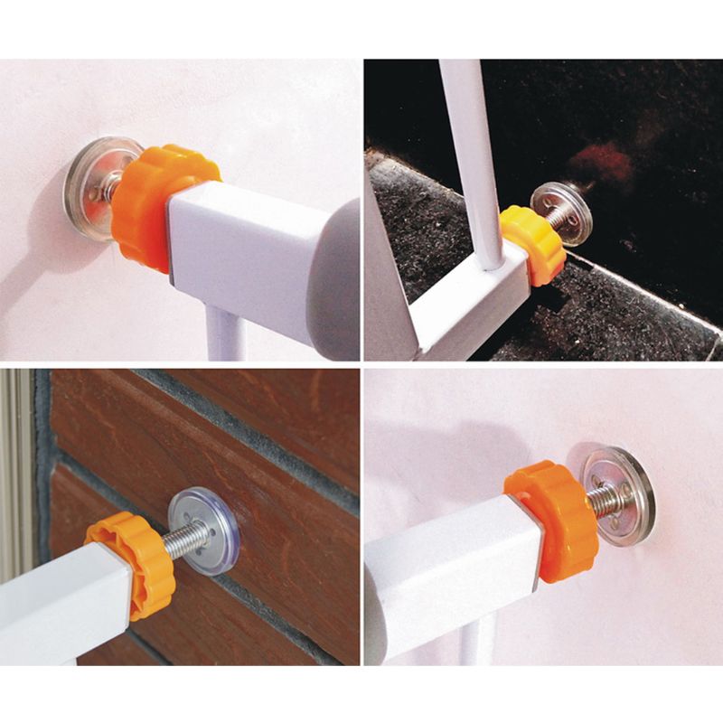 4 pezzi pressione cancello per bambini vite filettata aste mandrino camminare attraverso scale di sicurezza per bambini cancelli bulloni accessori Kit sicurezza per bambini Doorwa