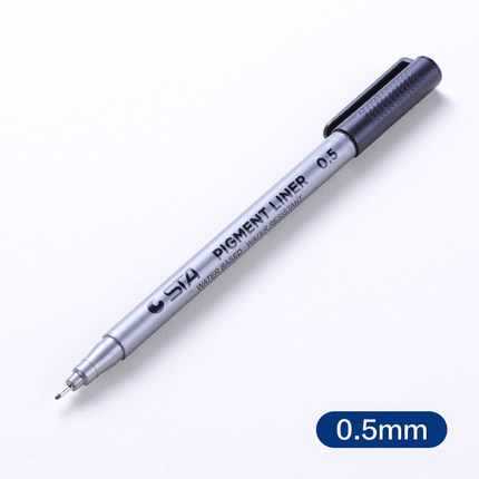 Manga Liner Pigma Micron alcool encre dessin pinceau stylo marqueur 0.05 0.1 0.2 0.3 0.4 0.5 6 pointe noir Fineliner croquis stylos: 0.5