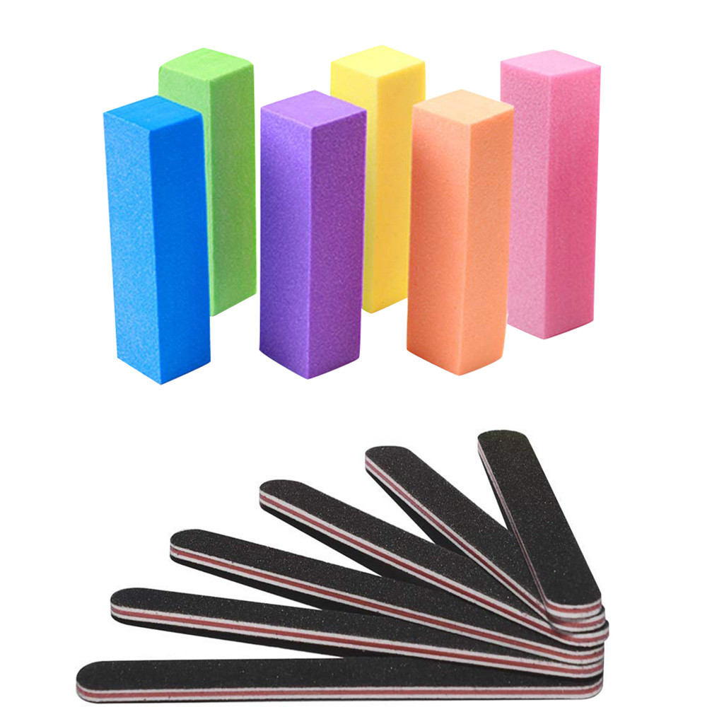 Nail Files And Buffer For Women Girls Pedicure Manicure Tool nail dril bit freze nails: 6pcs