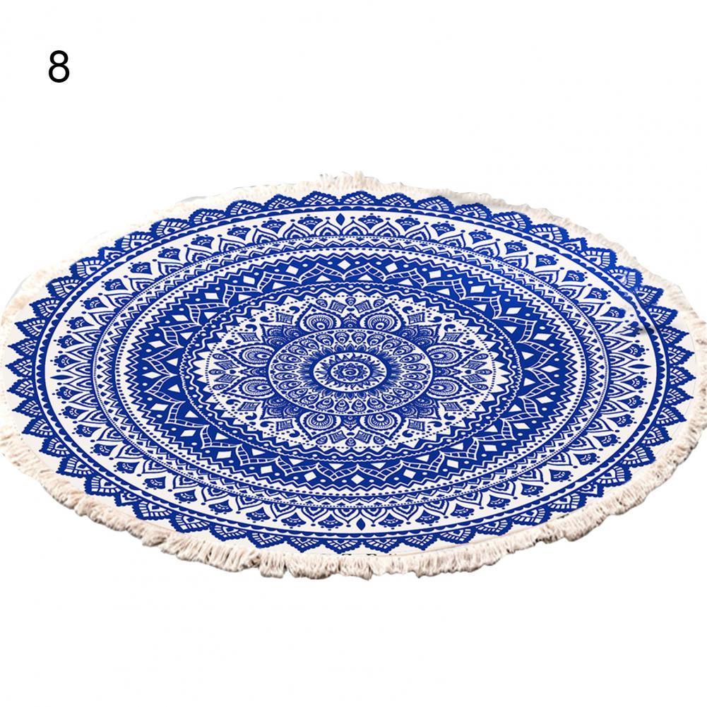 Vloer Tapijt Ronde Tapijt Met Kwastje Polyester Handig Opslag Vloer Tapijt Voor Slaapkamer: 8