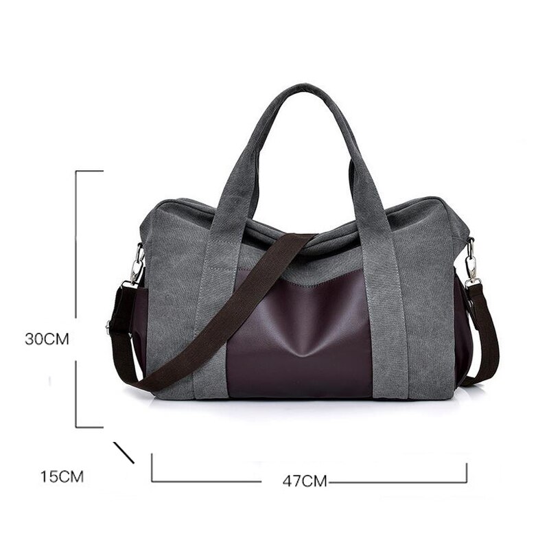 Large Capacity Canvas Travel Bags Casual Men Hand Luggage Travel Duffle Bag Big Tote 5 Colors Male Crossbody bag PT1234: 4