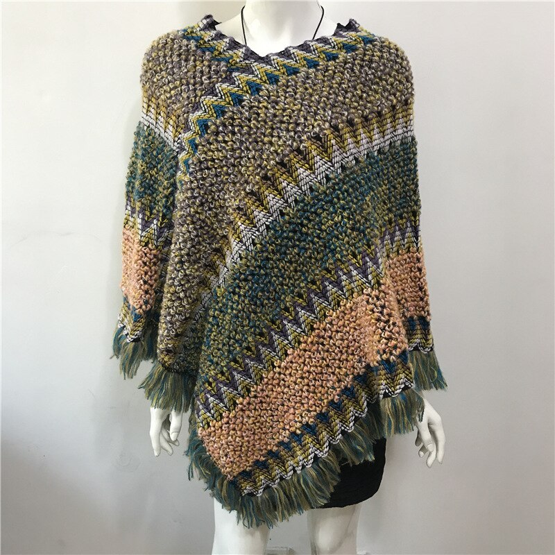 Efterår vinter kvinde sweater europæisk stil kvinde kappe trøje juletrøjer til kvinder: Grøn