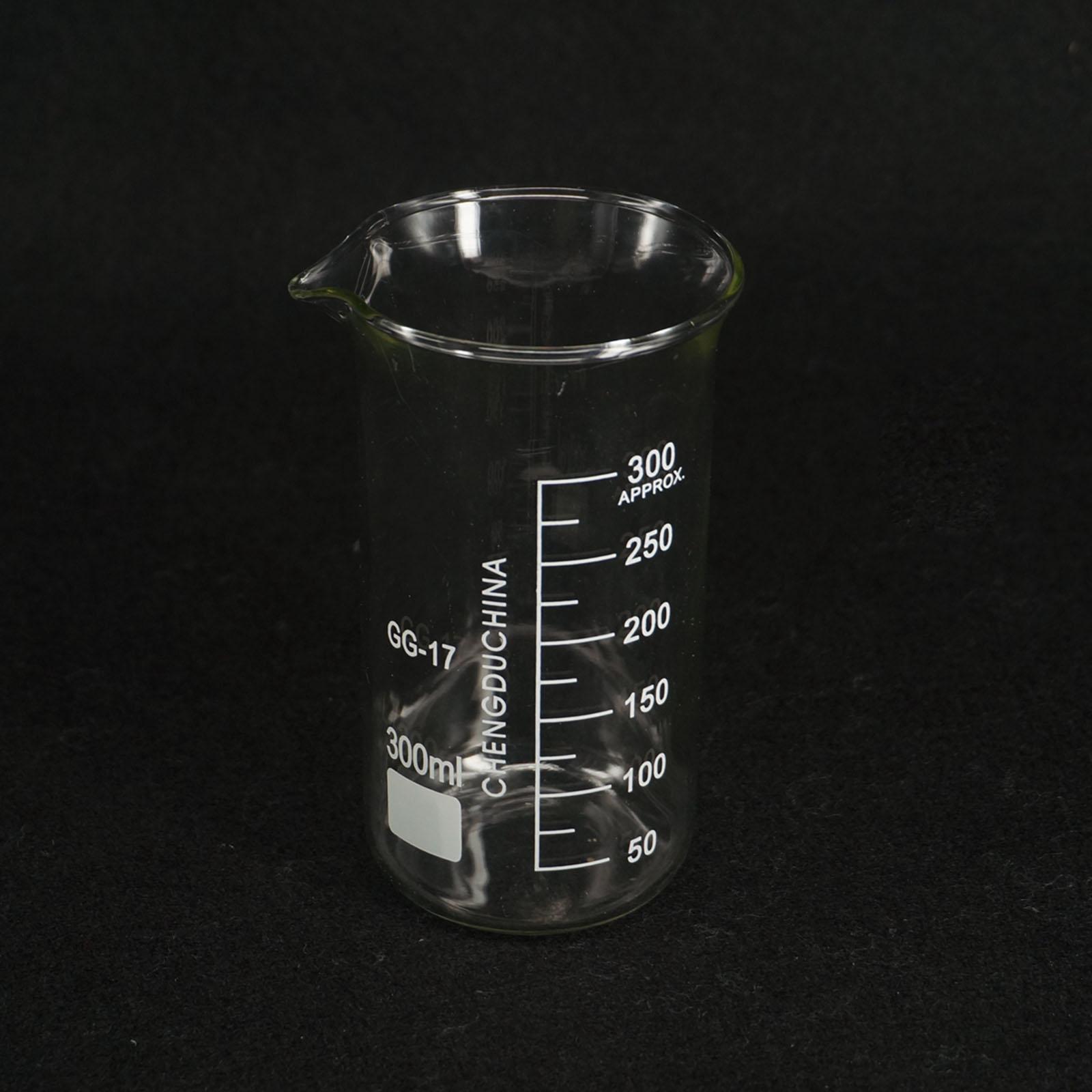 300ML Tall Form Beaker Chemistry Lab GG-17 Borosilicate Glass Thickened