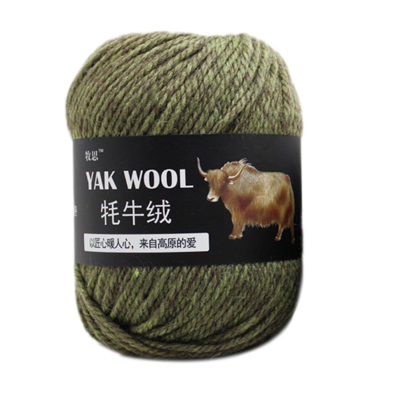 100g Artificial Yak Wool Thread Hand Knitted Crochet Medium Thick Worsted Yarn 2XPC
