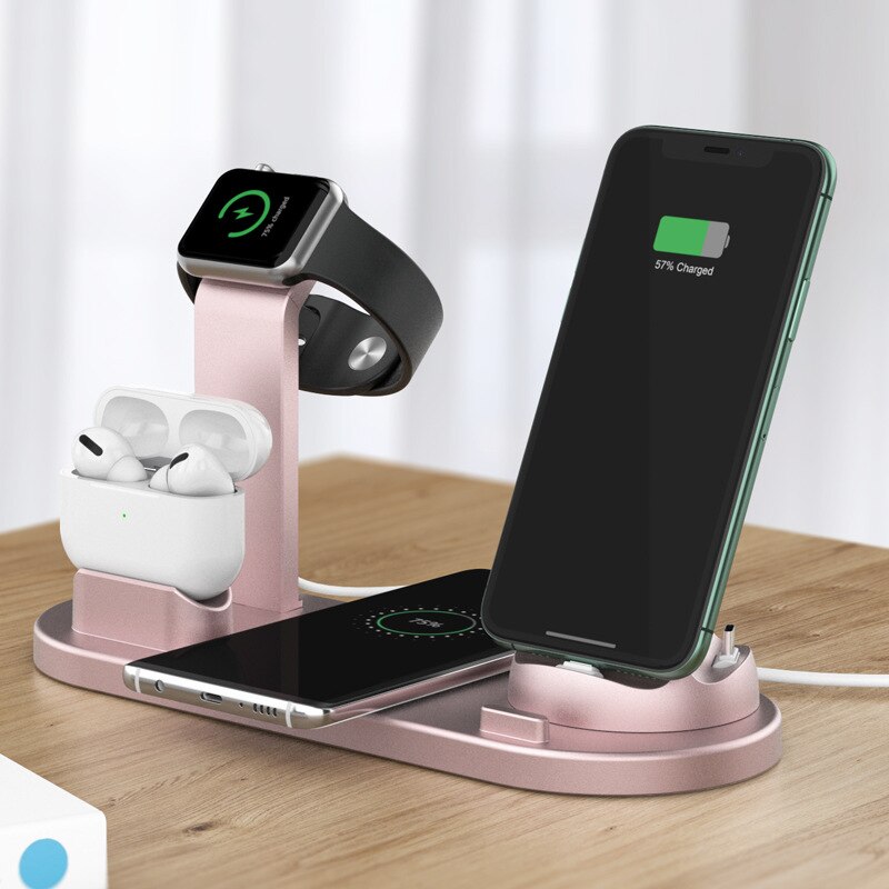 3 in 1 Schnelle Drahtlose Ladegerät Induktion Ladestation für IPhone Huawei Xiaomi Samsung Ladung Dock Bahnhof für Apfel Uhr