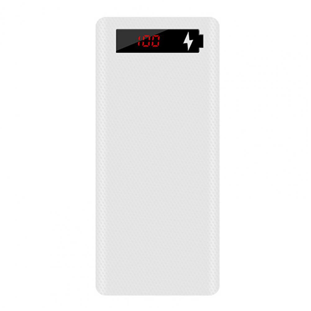 Lichtgevende Prachtige Dual Usb-poorten 18650 Battery Charger Diy Case Voor Business: White