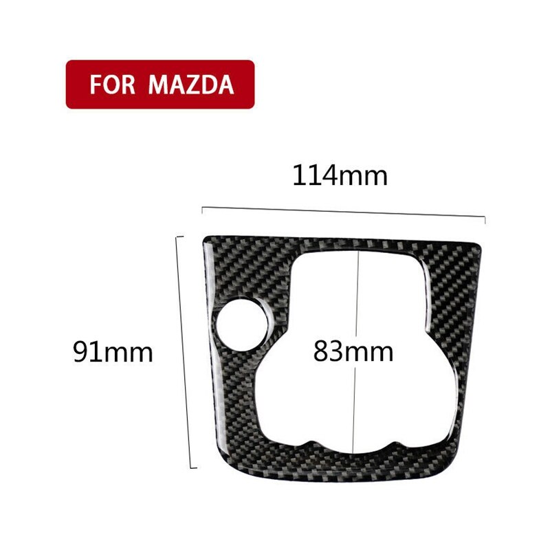 Carbon Fiber Dashboard Gear Box Shift Frame Trim Cover for Mazda 3 Axela -16