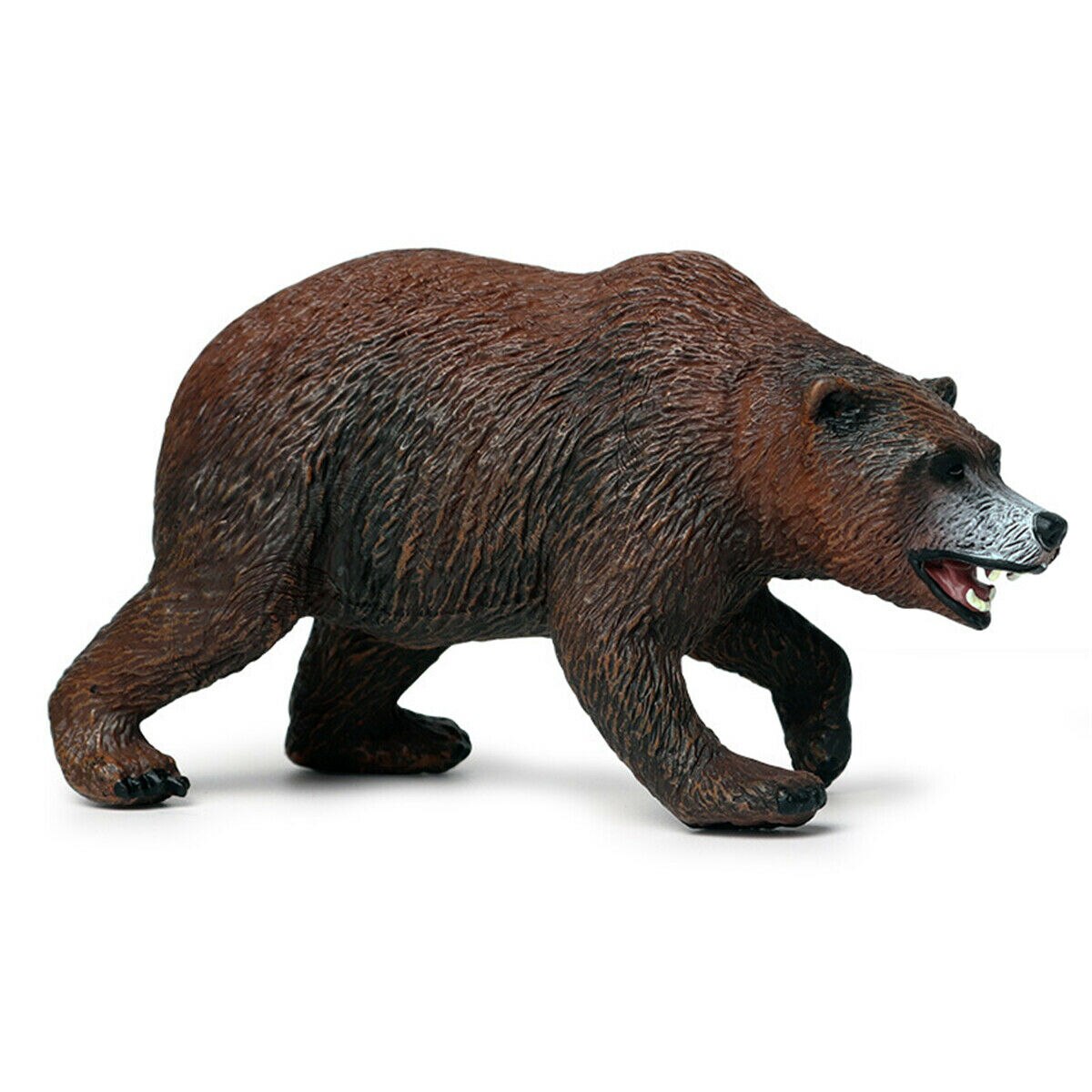 Agressieve Bruine Beer Grizzly Bear Figuur Animal Decor Collector Kid Speelgoed Simulatie Model Dier Collector Decor