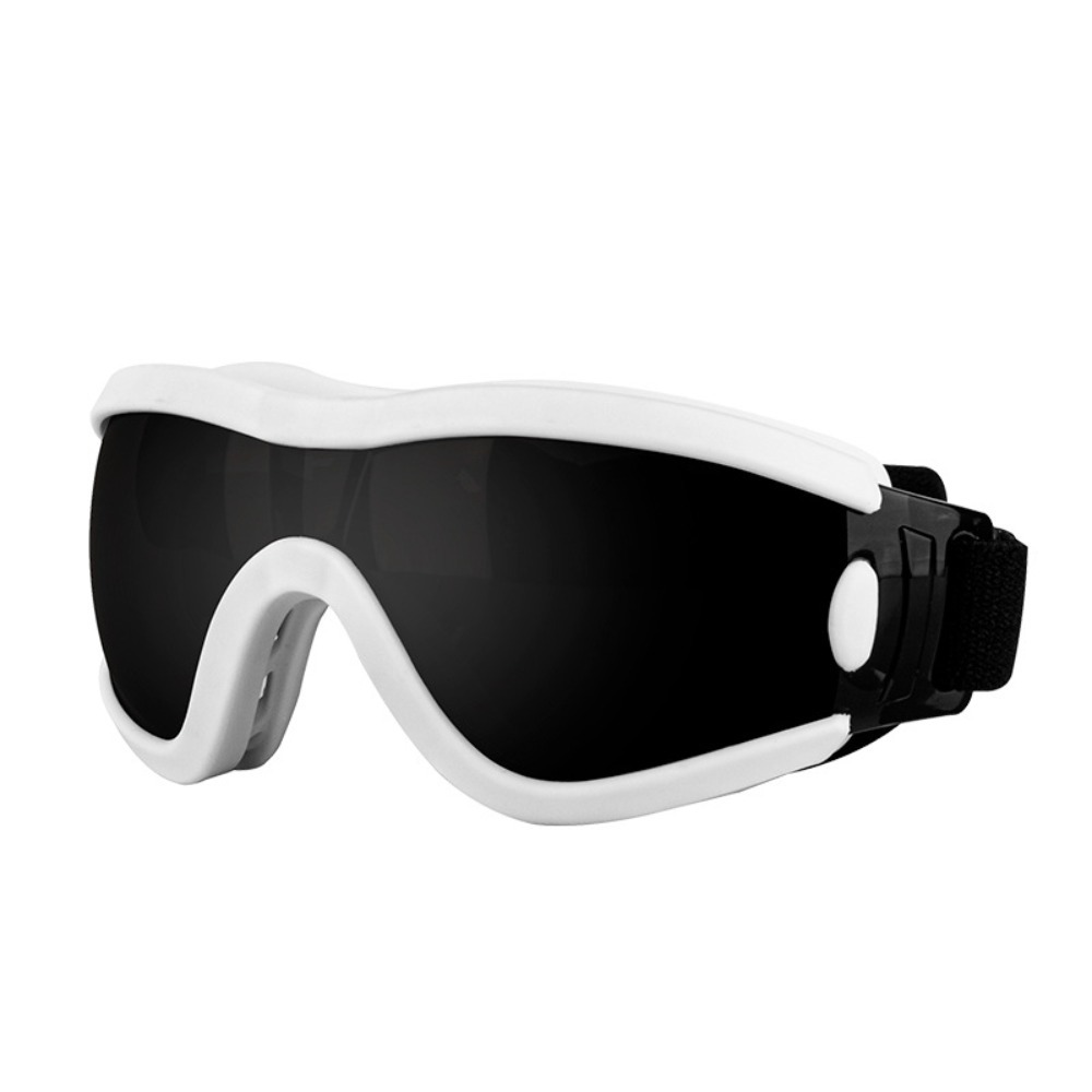 Lunettes de soleil pour chien, sangle réglable, résistantes aux UV, imperméables, coupe-vent, Anti-buée, pour animaux de compagnie, voyage: M / Black