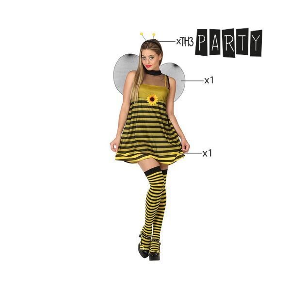 Bienen Kostüm Für Erwachsene – Faschingskostüm Damen Mit Flügeln, Socken, Haarreif & Sonnenbrille – Karneval & Party