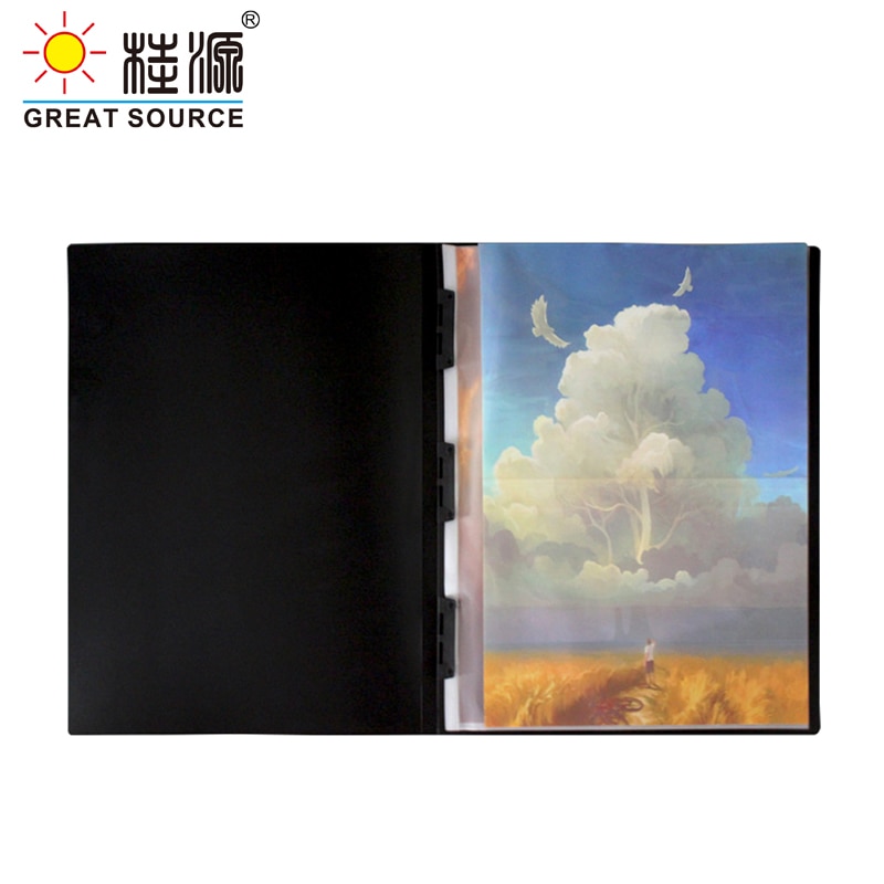 A1 sac de présentation A1 classeur pochette 6 trous pour A1 classeur Document W610 * H845mm(24.02 "* 33.27") (10 pièces)