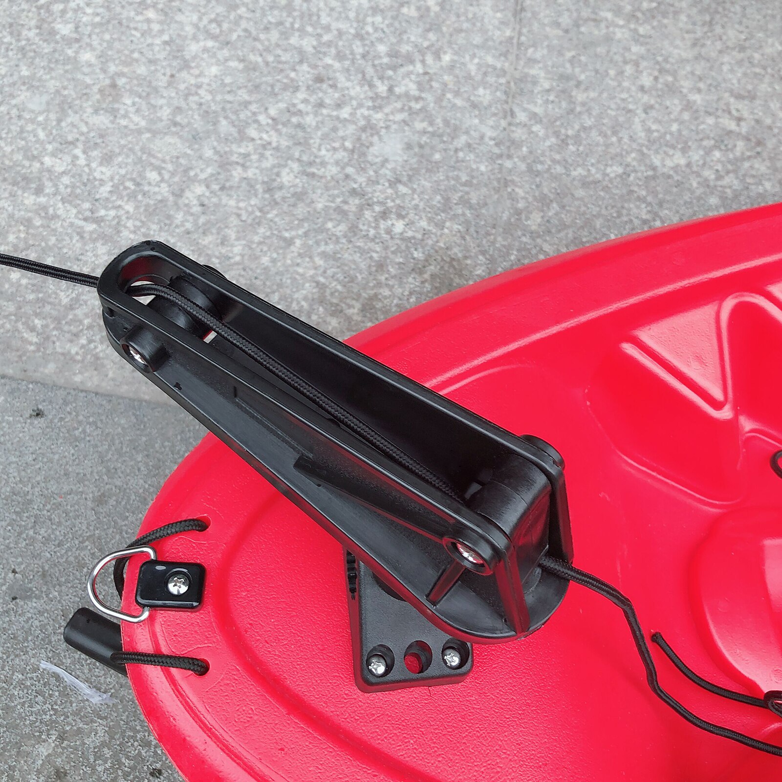 Durable Kayak Canoe Anchor Lock System with Removable Mount 1/2'' Rope Guide Control Pulley for Kayaks Canoe Boat Accessories