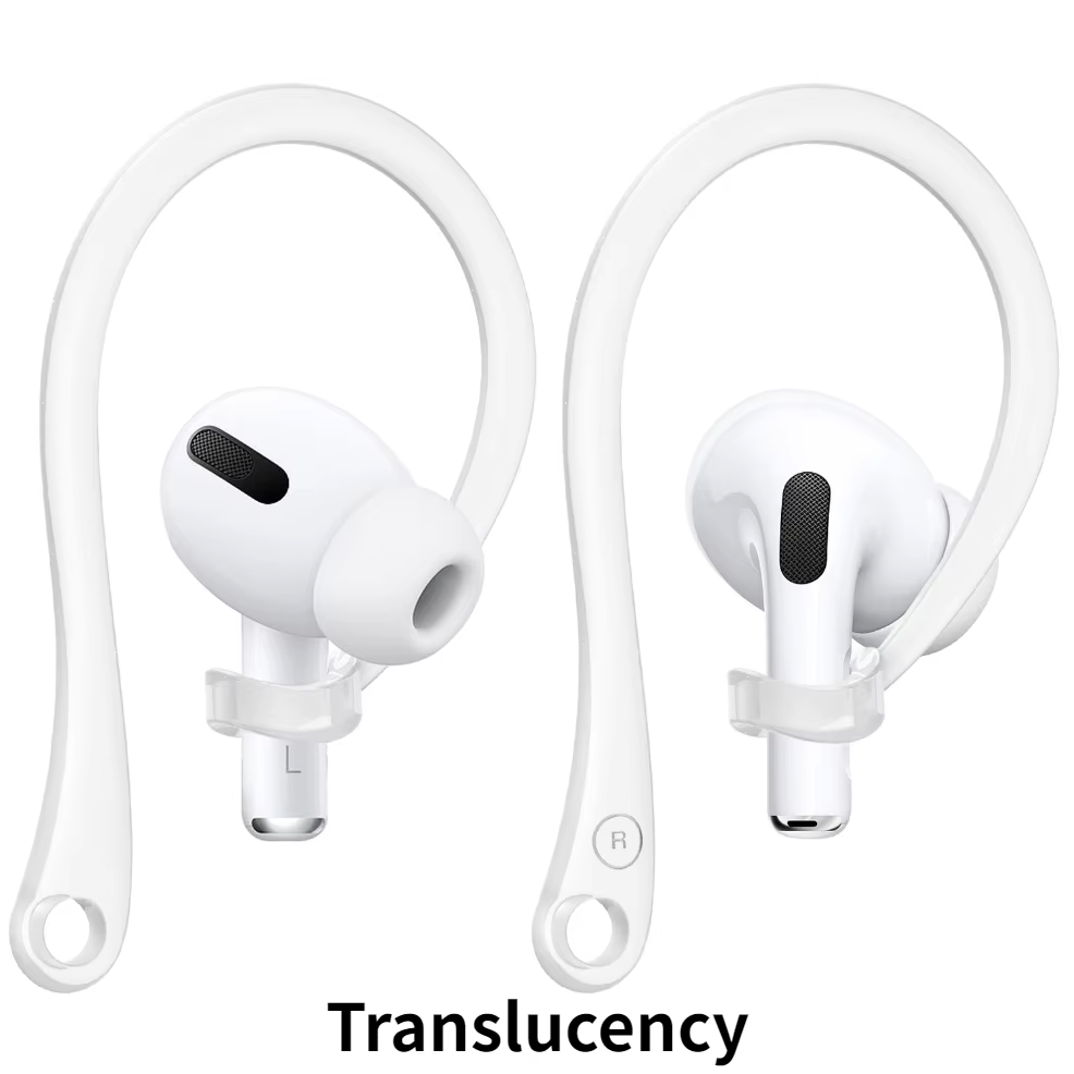 1Pair Silicone Anti-Lost Earhook For Apple Airpods Pro 1 2 3 Xiaomi Huawei Wireless Bluetooth Headphone Protective Accessories: VIOLET