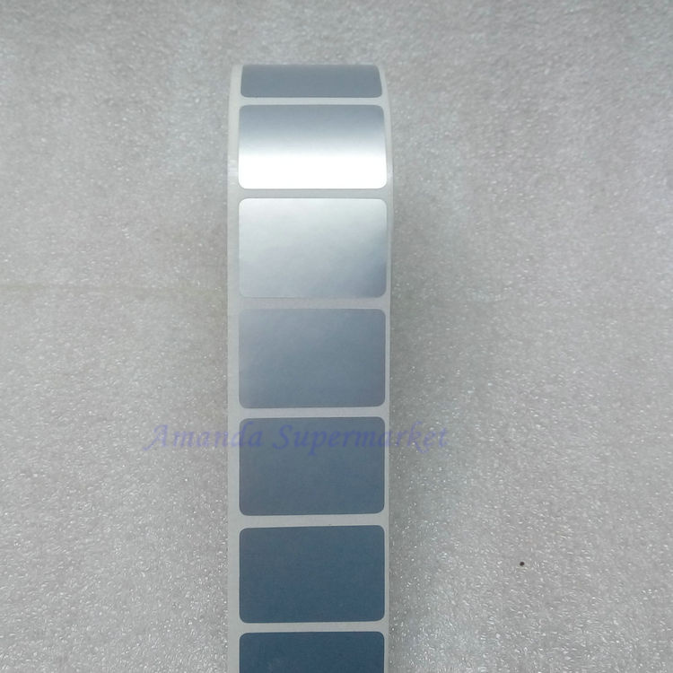 Label Sticker 30 x 20 mm 1000 Pieces/Roll Silver Sticker Silver PET Label Waterproof Tearproof Oilproof Barcode Label