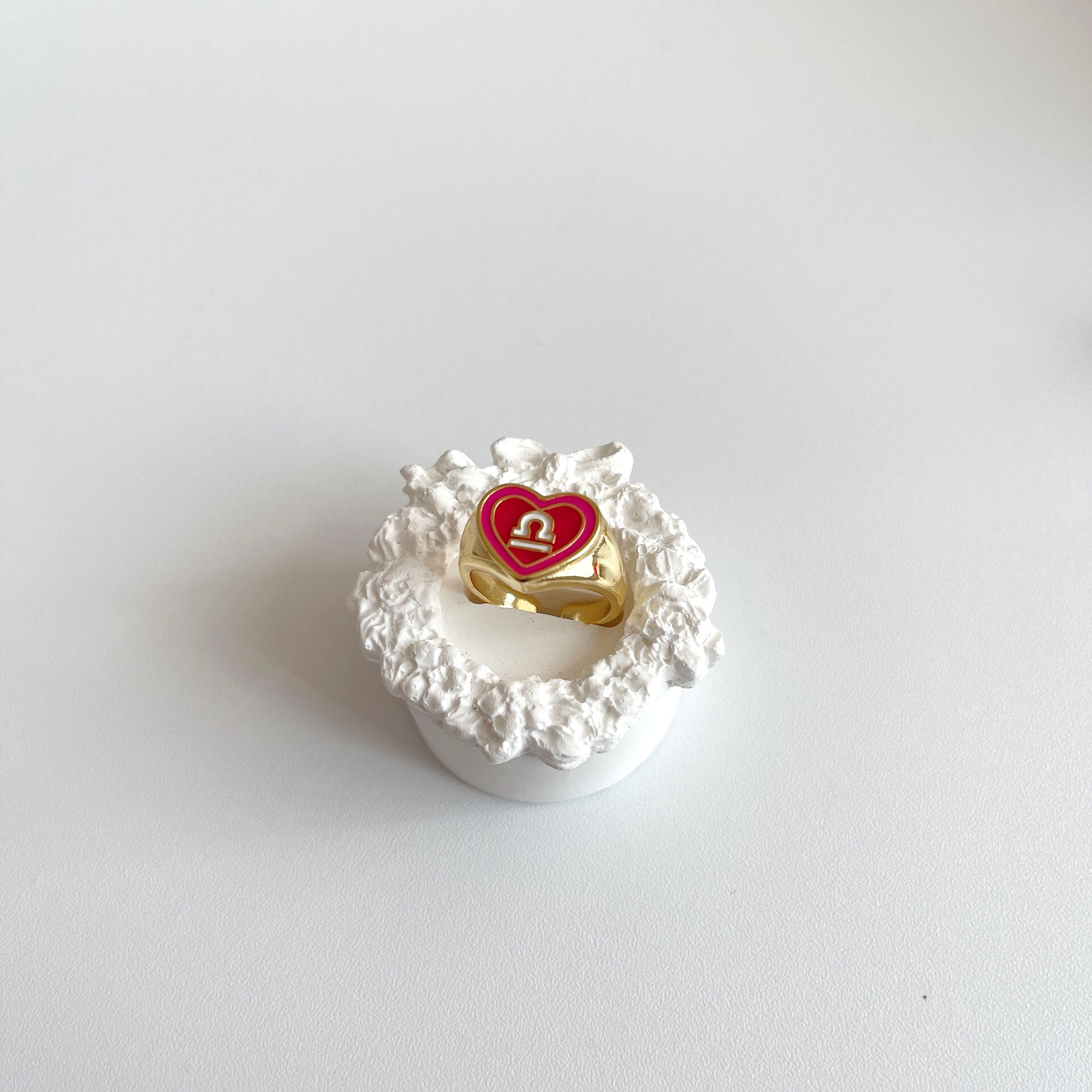 12 Constellation Liefde Ringen Voor Vrouwen Statement Epoxy Dubbele Hart Open Ring Meisje Olie Eenvoudige Ins Ring Party sieraden: Libra