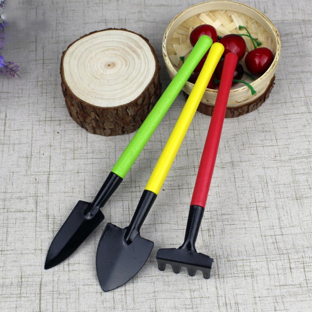 3 PCS Garden Tools Mini Garden Accessories Tools Shovel Hoe Plant Potted Flowers Seedling Planting Tool