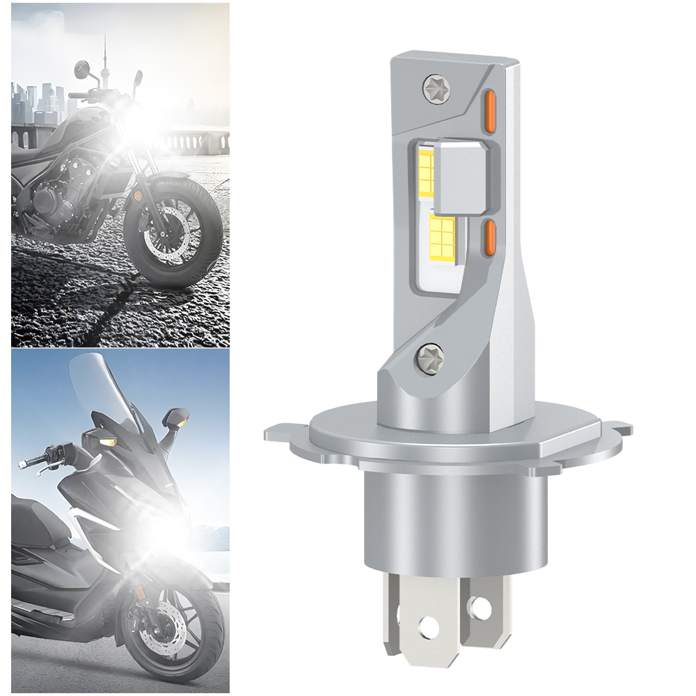Bombilla LED para faro de motocicleta H1 H4 H7 H11, 60W, luz Led para Moto, luz alta y baja, tubo de cobre de 6000K, lámpara para patinete Canbus, 1 ud.