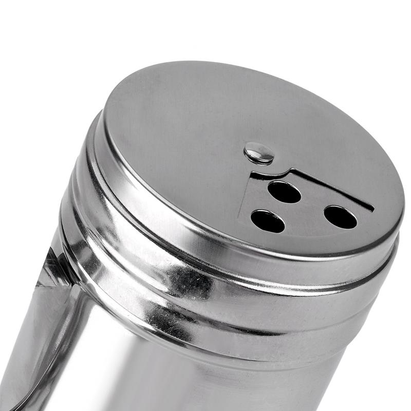 Stainless Steel Seasoning Shaker Rotatable Top Seasoning Bottle Spice Shaker Spice Jars Salt Spice Pepper Shaker Kitchen Tools
