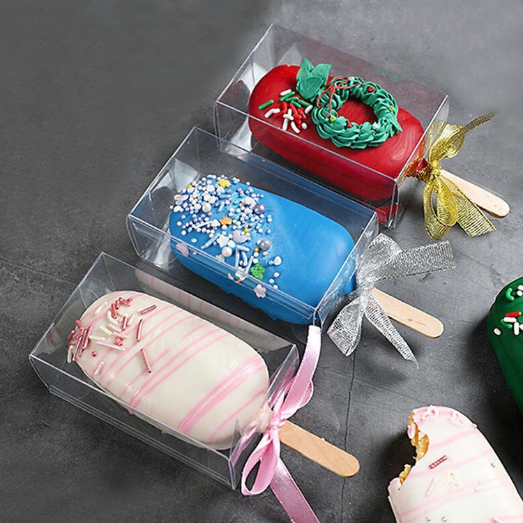 PP Packing box ice cream Dessert ice cream pudding Mousse Transparent box Pet box DIY Accessories For