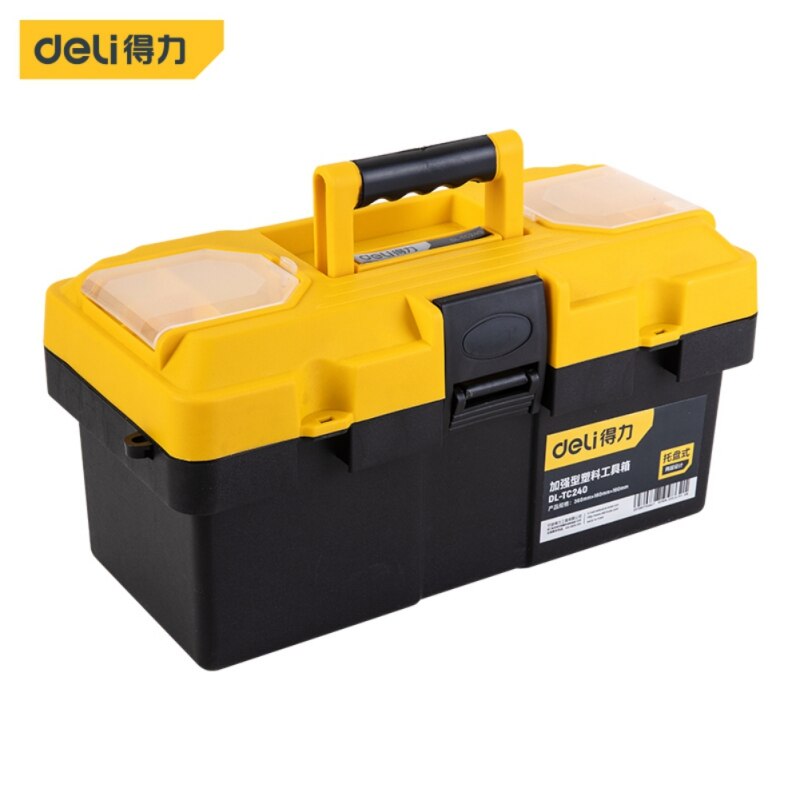 Reinforced Tool Box Thickened PP Plastic Storage Box Car Multi-function Repair Tool Box Household Hardware Storage Box: A1