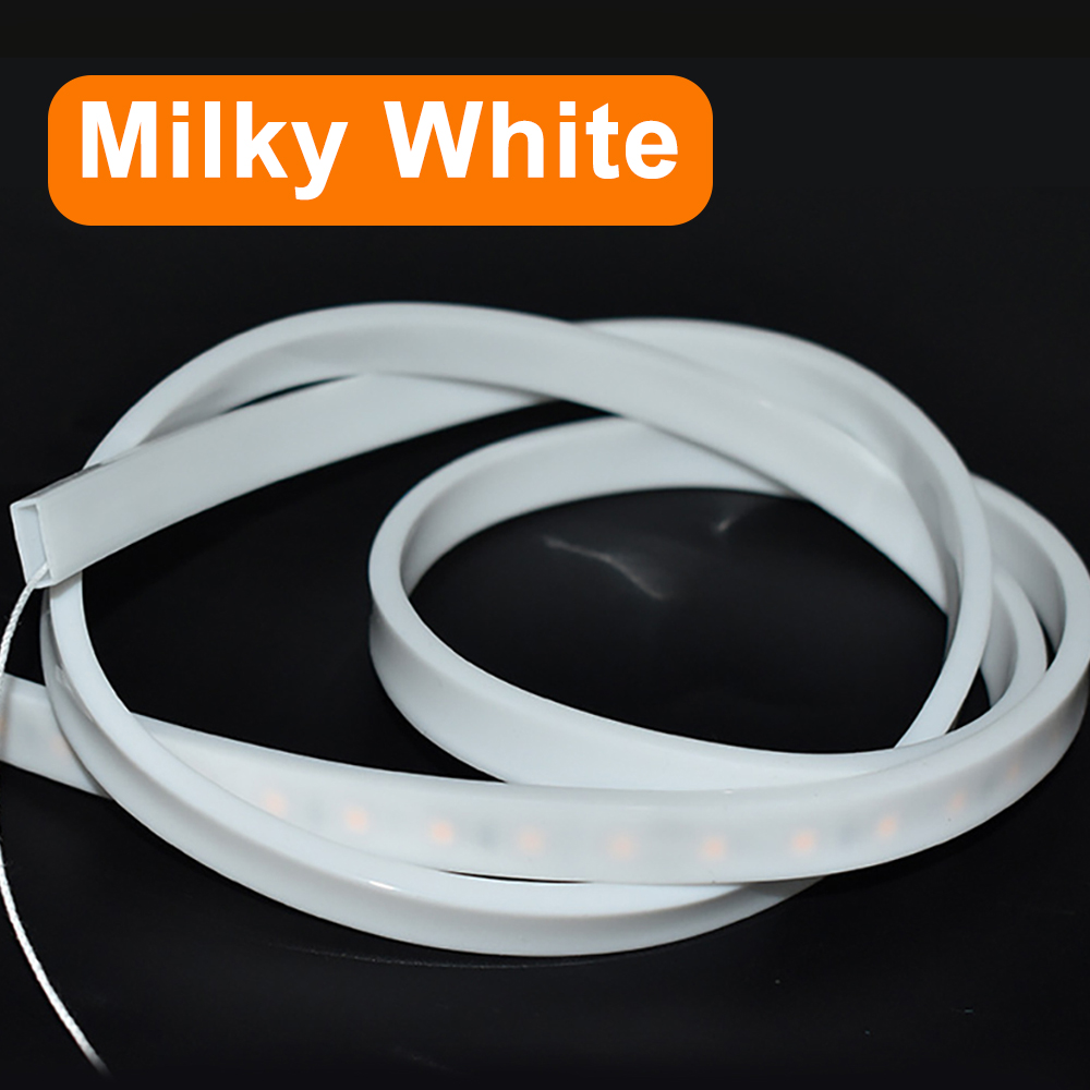 Tube LED en Silicone Transparent/blanc laiteux/noir, 8/10/12mm, housse de Protection Flexible et étanche pour bande lumineuse WS2812B WS2811