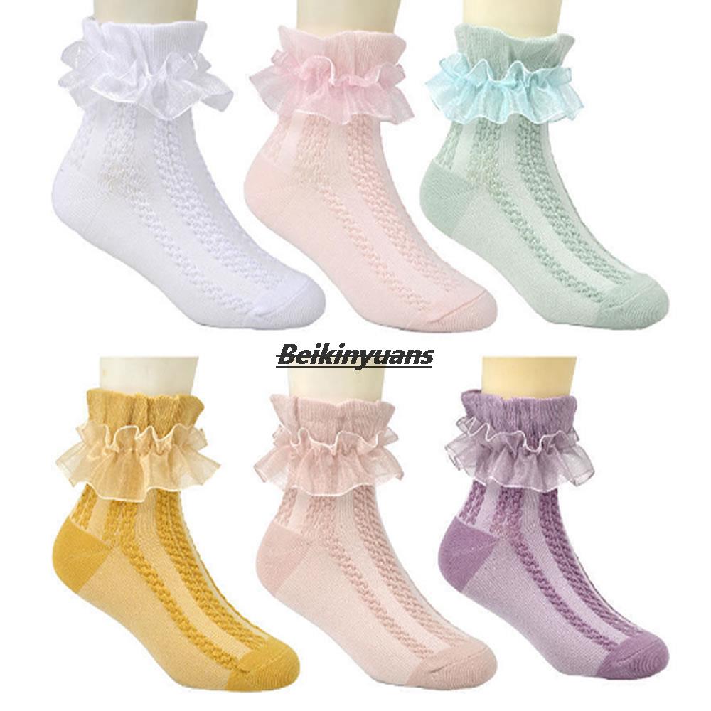 Meninas meias de algodão fino crianças meias primavera e outono coltsfoot princesa menina salto dança bebê branco meias rendas bebê sokken