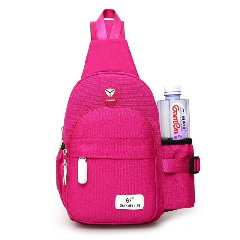 Nylon-brusttasche, unisex, mit einem schultergurt, umhängetasche für damen, schultertasche, reiserucksack: Rot