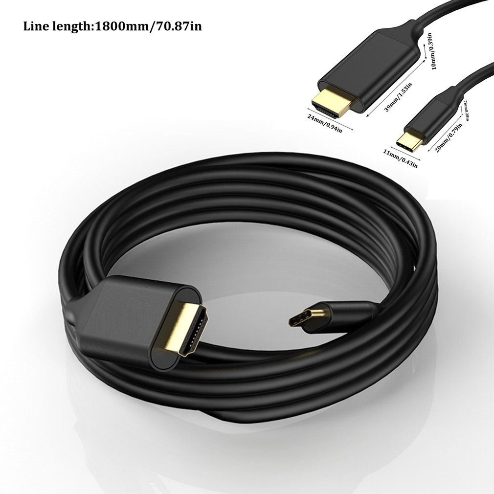 Dex-kabel för samsung usb c typ-c till hdmi 4k kabel hdtv tv digital av adapteromvandlare eu-kontaktpaket 1 hane-hona onleny