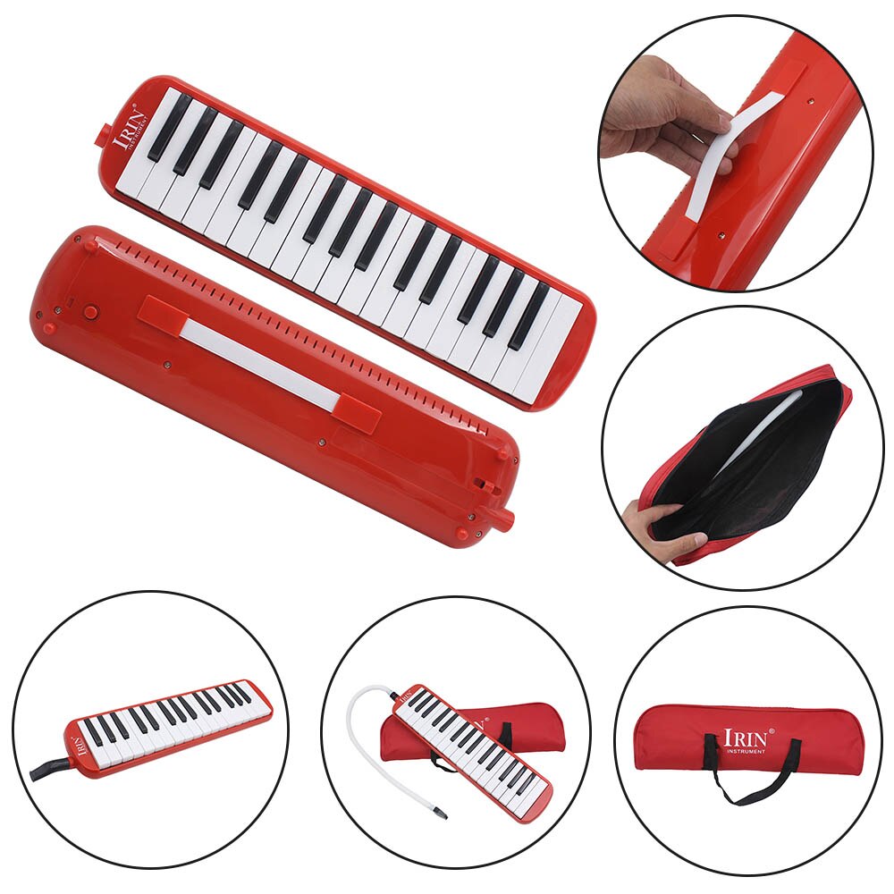 Holdbar 32 klavernøgler melodica med bæretaske musikinstrument til musikelskere begyndere udsøgt håndværk