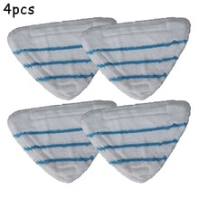 4 X Mop Pads For BELDRAY MOSS VOCHE GROUNDLEVEL Steam Floor Microfibre Head Rag Household Bathroom Clean mops floor cleaning