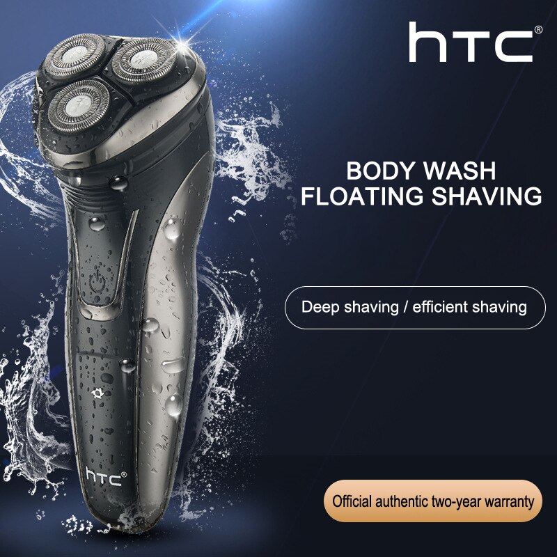 HTC GT-626 Electric Original Face shaver Razor Men Washable Hair Mover USB Rechargeable Shaving Beard Barber Machine