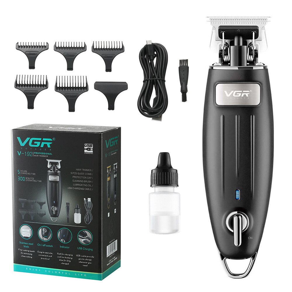 Vgr Usb Waterdicht Tondeuse Baard Trimer Body Gezicht Tondeuse Elektrische Tondeuse Mannen Baard Professionele Mannen Trimmer: Zilver