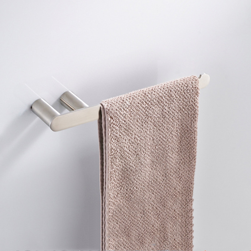 LIUYUE wieszak na ręczniki chrom/matowy nikiel ze stali nierdzewnej naścienny ręcznik łazienkowy wieszak na ręczniki akcesoria łazienkowe