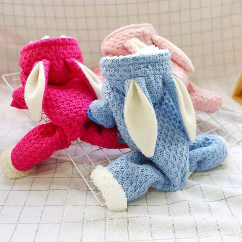 Épais chien vêtements hiver animaux chiens vêtements grand lapin oreille vêtements pour animaux de compagnie pour petits chiens moyens manteau veste produits pour animaux de compagnie York