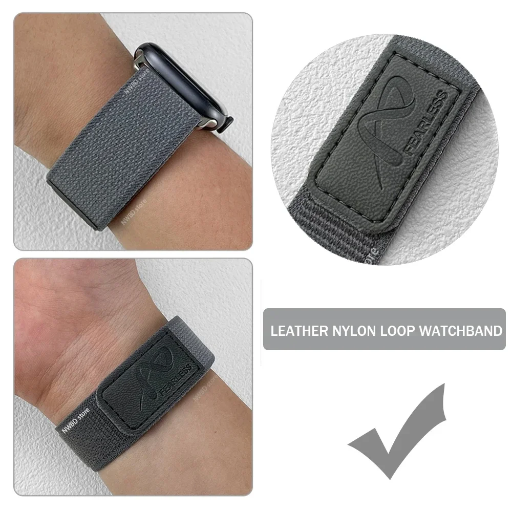 Trail Loop Strap For Apple Watch 46mm 49mm 41/45mm 44mm 42 40mm Nylon Bracelet Buckle iwatch Series 10 9 8 7 6 5 4 SE Ultra Band
