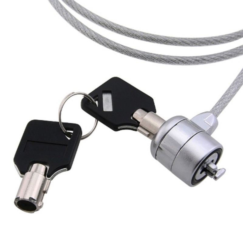 Cerradura de seguridad para ordenador portátil, candado de cadena de Cable con llave, antirrobo, para Notebook, PC, portátil, novedad