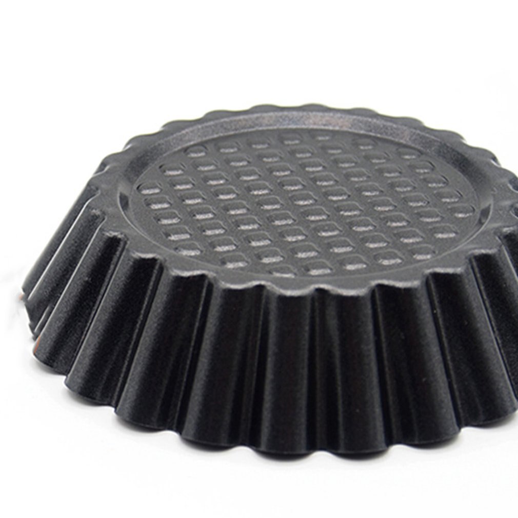 Nonstick Wrinkle Aluminum Egg Mold Flower Shape Reusable Cup Cake and Muffin Baking Cup Tartlets Pans Egg Tart Portuguese Tart