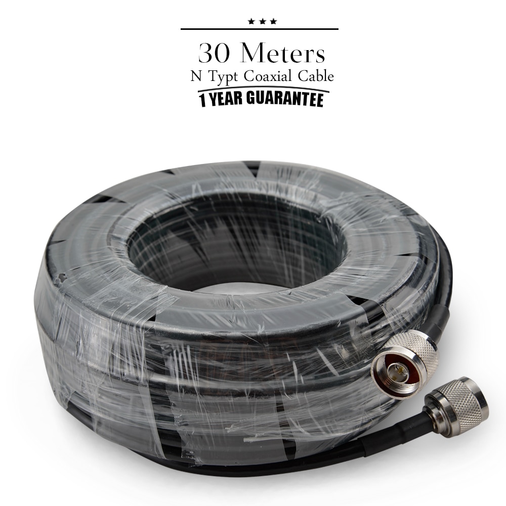 Amplificateur de Signal de téléphone portable, câble Coaxial N mâle à N mâle, amplificateur de répéteur #25 de 30 mètres