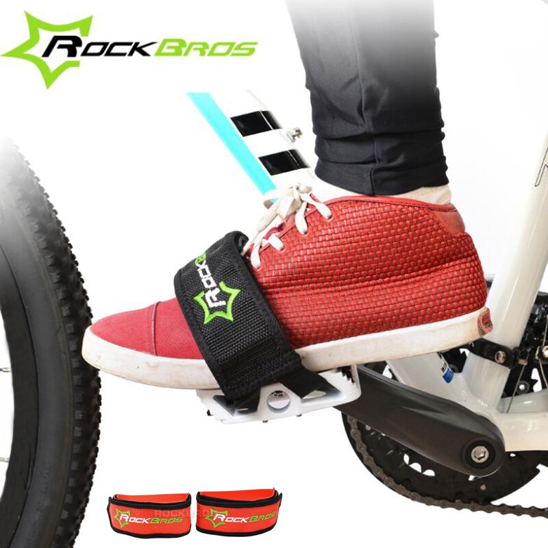 Rockbros cykel fast gear cykel pedaler bånd fødder sæt med stropper beam fod cykel cykel anti-skrid cykel pedaler rem