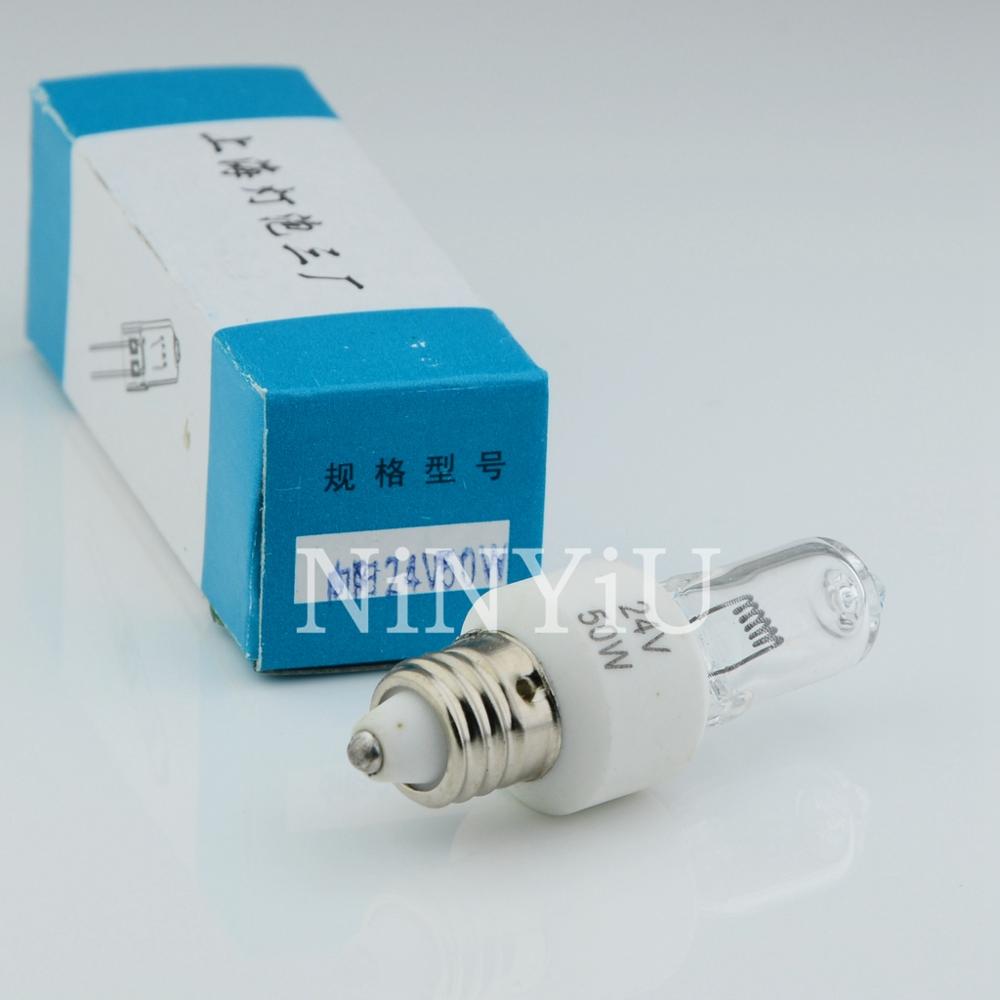 5Pcs 24V50W E11 Schroef Chirurgische Schaduwloze Lamp 24V50W Sh-52 SD200 Operating Shadowless Lamp Keramische zitten Lamp