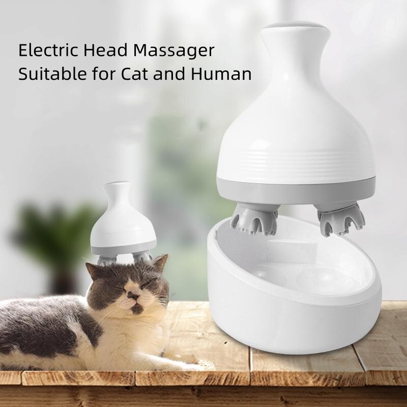 Masseur électrique pour chat, soins de santé, relaxation des épaules, du cou, des tissus profonds de la tête, Massage du cuir chevelu, appareil vibrant