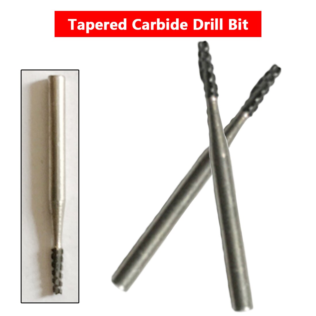 Diy Auto Glas Auto Voorruit Reparatie Tool Auto Glas Tapered Carbide Boor Voor Auto Glas Sliver 1Mm Diameter