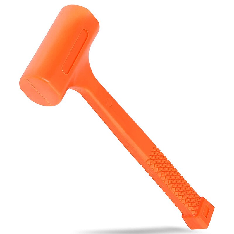 GTBL 2LB Orange Dead Blow Hammer Soft Rubber Unicast Non-Marring Mallet