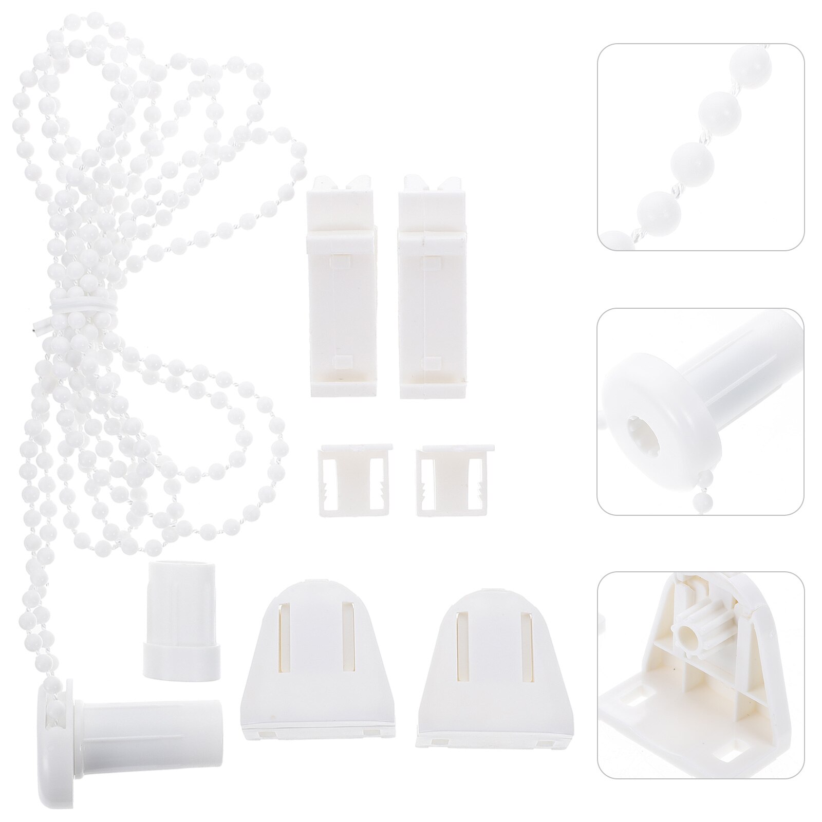 17mm Zebra Roller Shade Blind Beaded Chain Cord Clutch Blinds Connectors Blinds Connector Set (White)