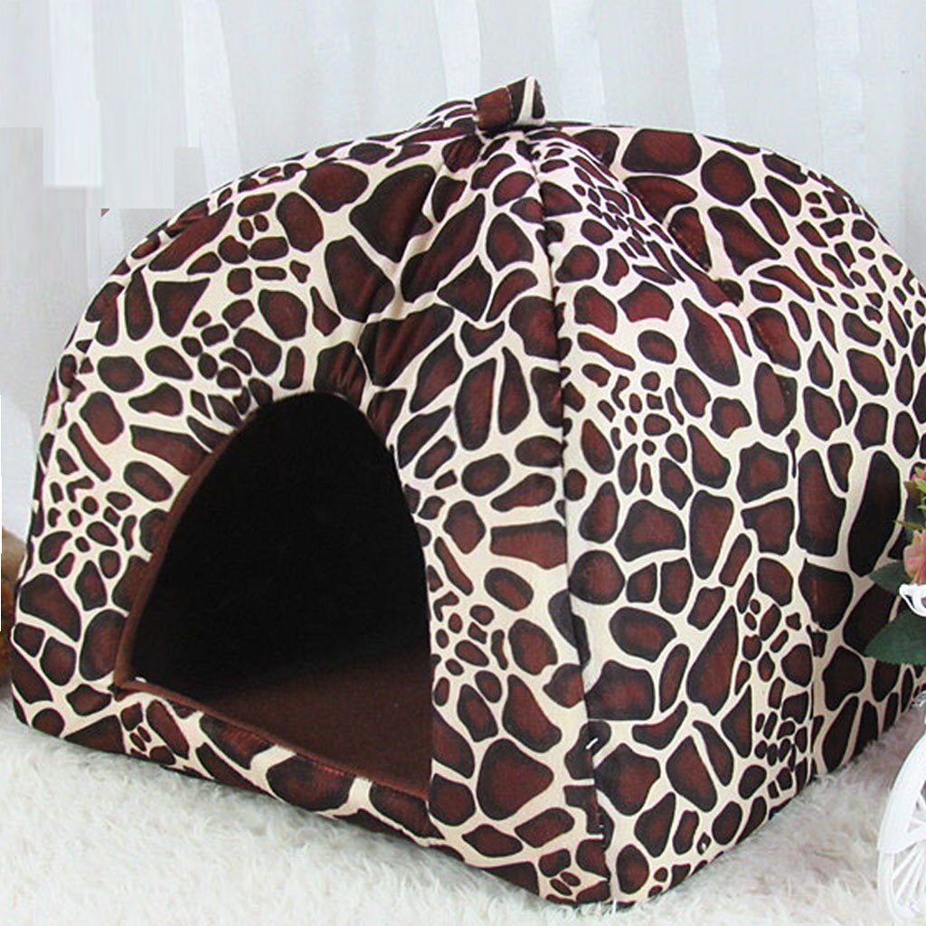 Strawberry House Nest Small Pet Animal Guinea Pig Hamster Bed House Nest Winter Warm Squirrel Rabbit Chinchilla Rat Bed: Dark Brown / L