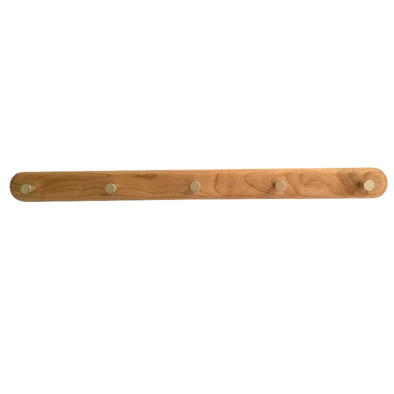 1 pièces nordique patère bois cintre tenture murale créative rangée crochet porche chambre en laiton porte arrière mur crochet